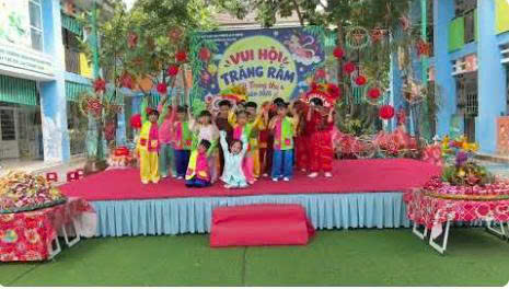 MN Hoa Mai - Bình Dương - múa “Lồng đèn trung thu”- các bé khối Chồi
