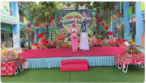 MN Hoa Mai - Bình Dương - múa “Lồng đèn trung thu”- các bé khối Chồi